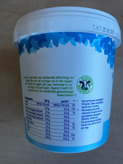 Yoghurt, Skyr, Natural, ca. 1kg per verpakking