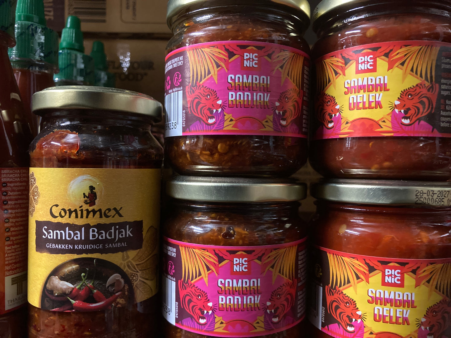 K28P04 sambal verschillende soorten