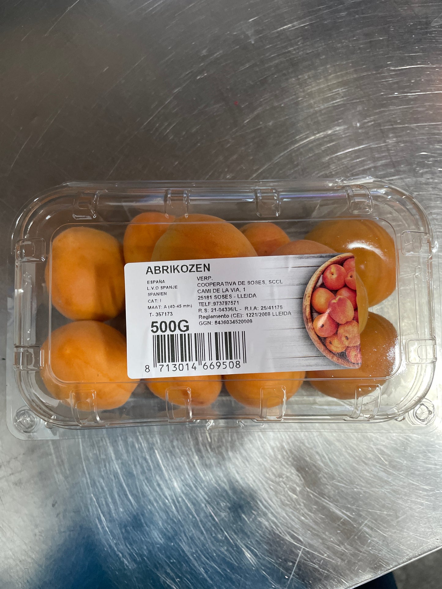 Abrikozen, zoet, 500g