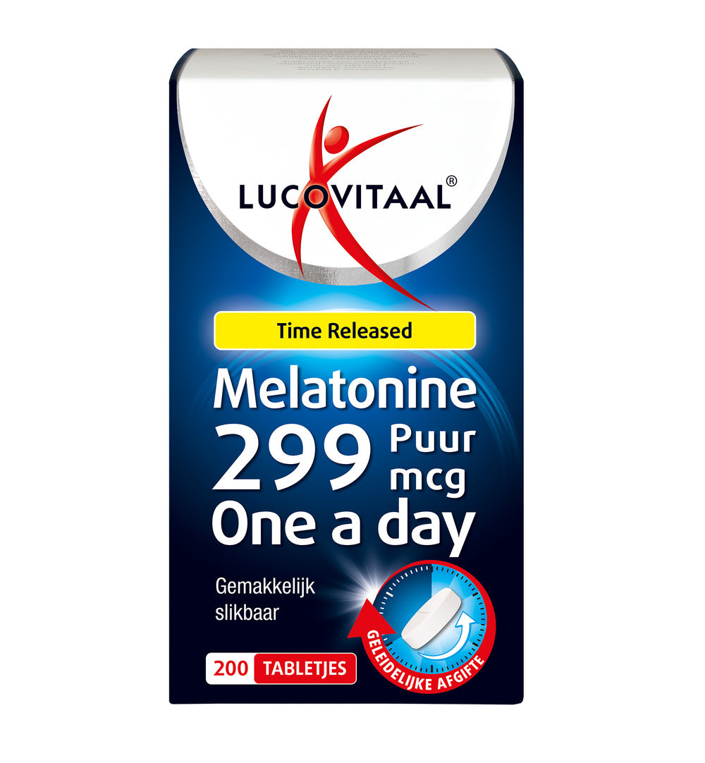 Melatonine Puur 299mcg Time Released (200 tabletten)
