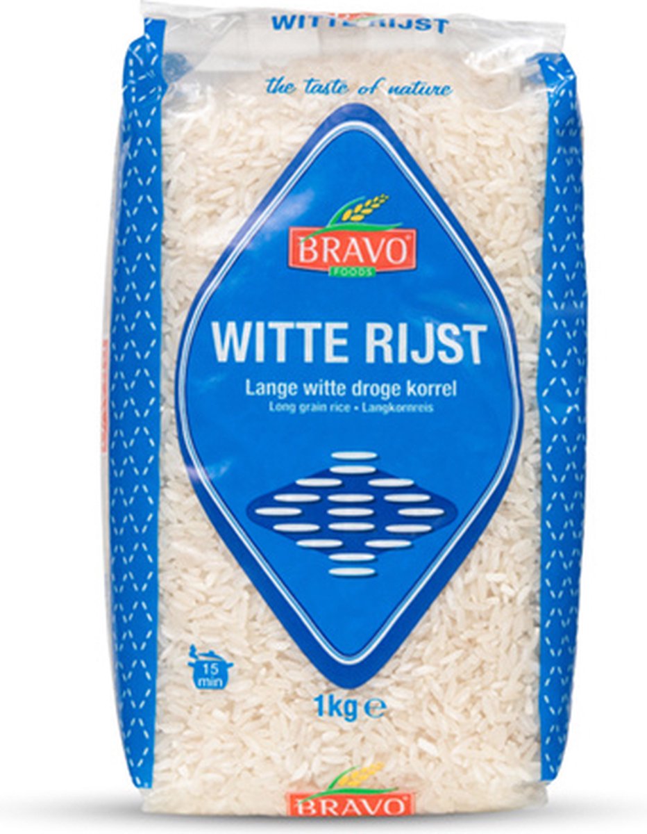 Witte langgraan rijst 1000 gram