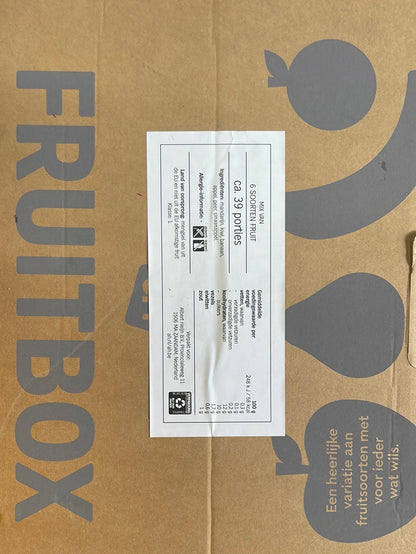 Fruitbox mix (bananen, mandarijnen, sinaasappels, peren, appels, kiwi’s) ca. 7kg