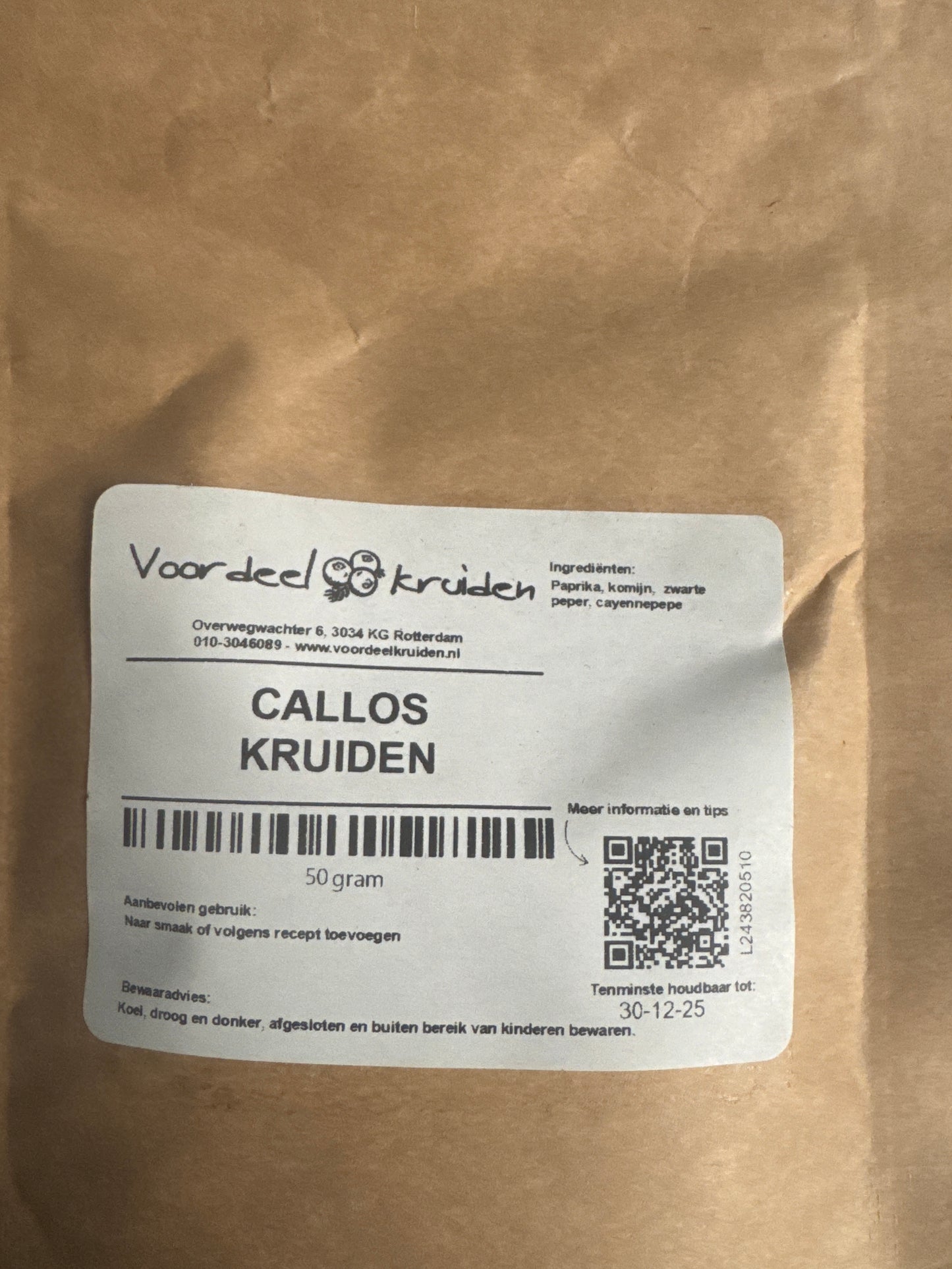 K44P02 callos kruiden per 200g