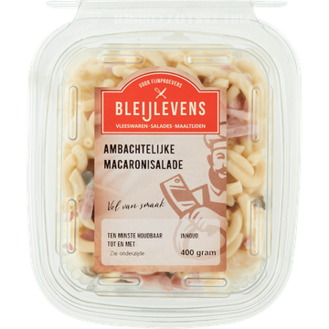 Ambachtelijke Macaronisalade met ham vlees 400 g