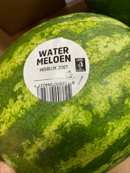 Meloenen, Watermeloenen , Pitloos, ca. 4,5 kg per stuk