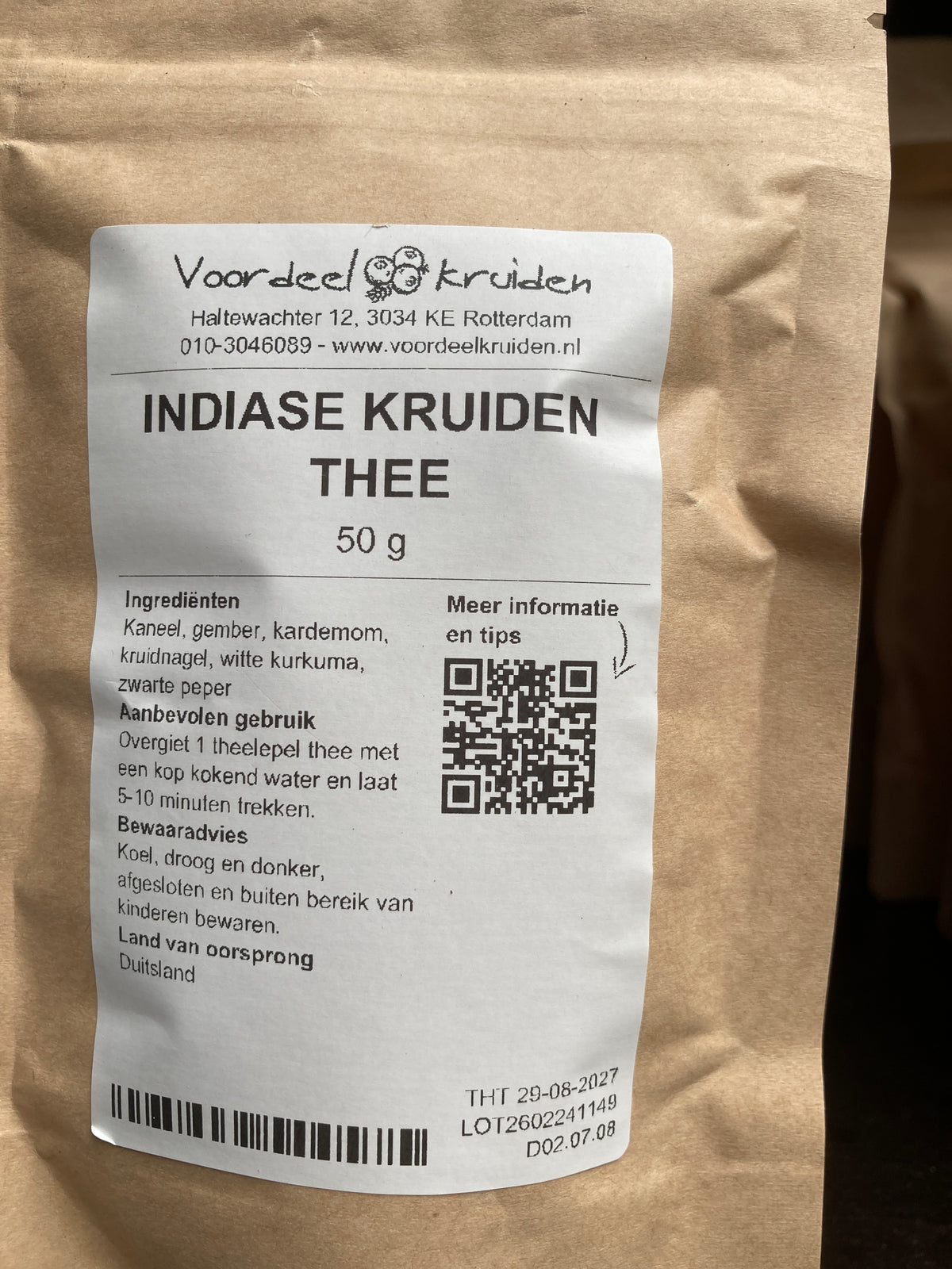 K47P02 Indiase kruiden thee (per 50g)