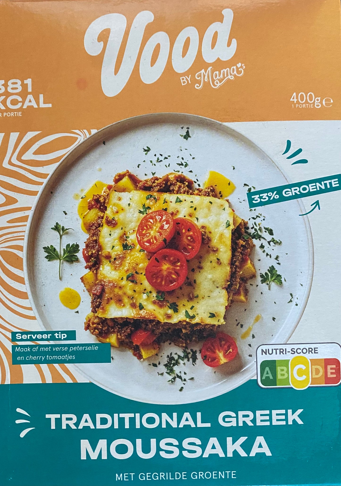 Moussaka, ca. 400g per verpakking, diepvries