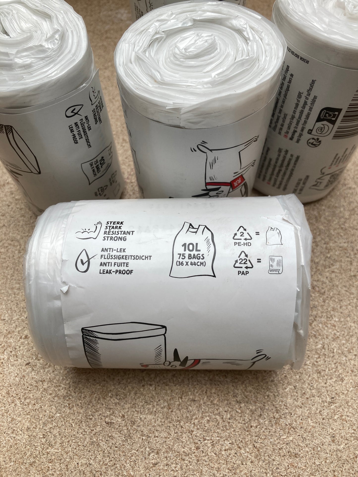 K42P04 sanitairzakken 75x10L
