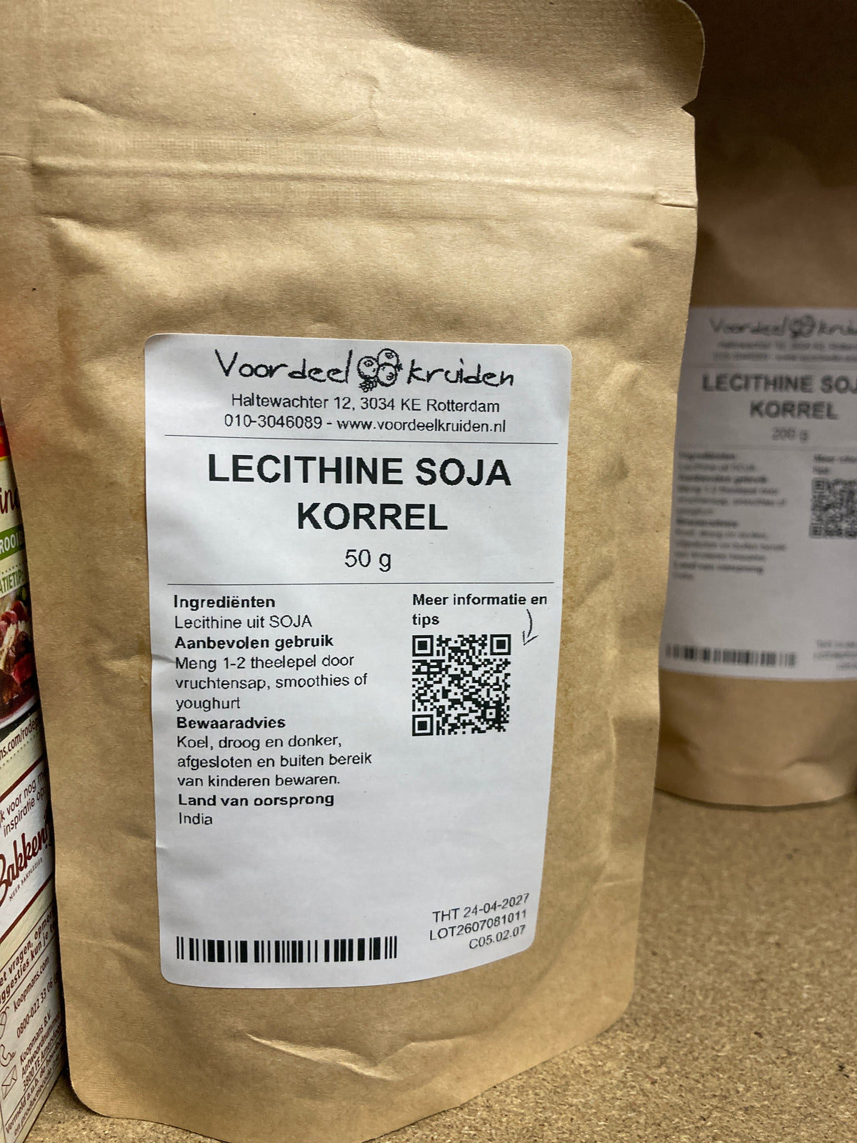 K34P05 lecithine soja korrel (per 50g)