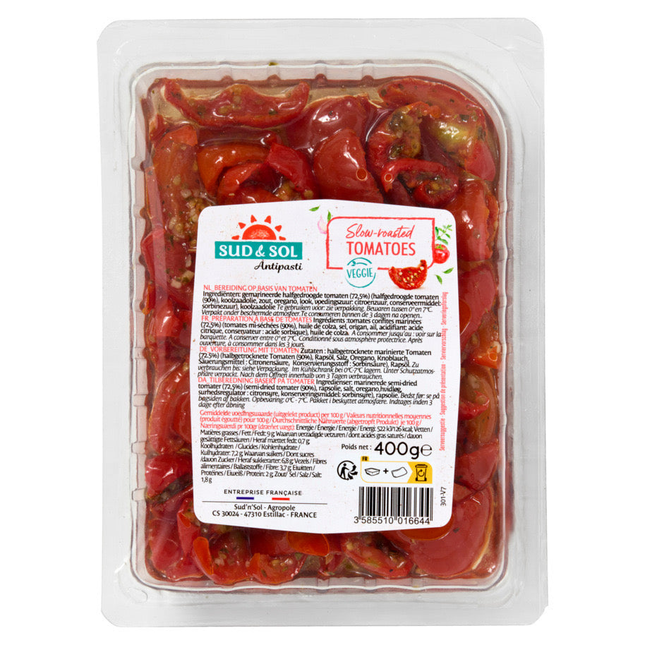 Antipasti halfgedroogde tomaten gemarin 1kg