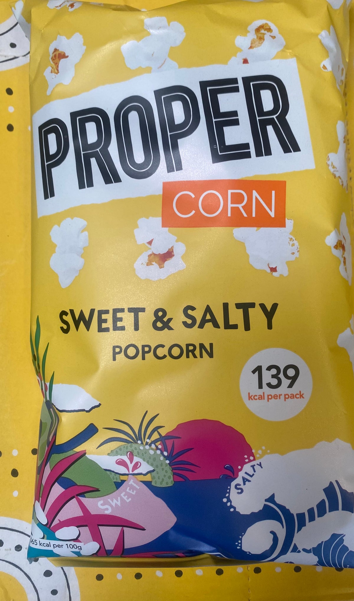 Popcorn, Zoet en Zout, Gekarameliseerd, per 3x ca. 30g (totaal ca. 90g)
