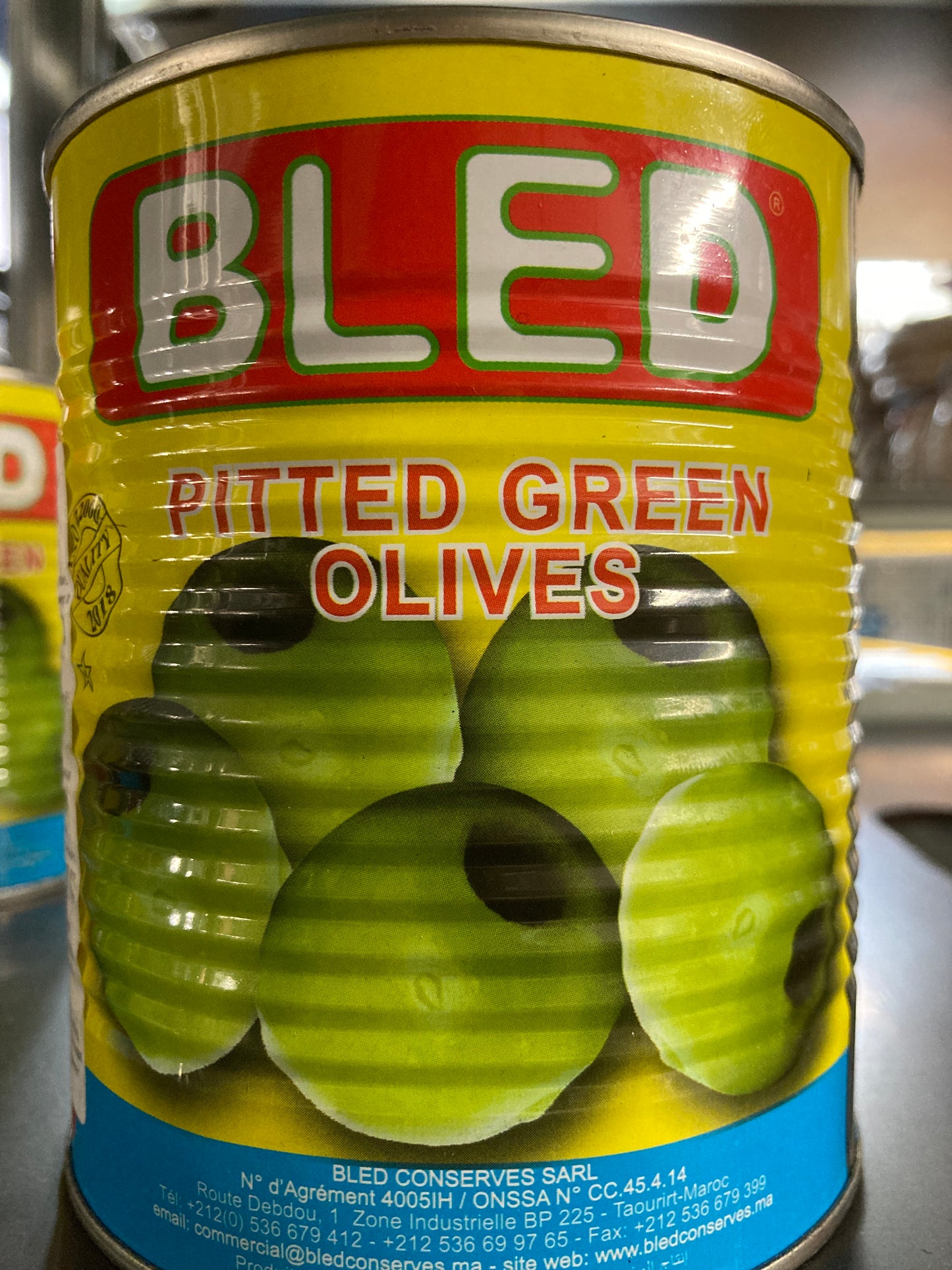 K38P02 groene olijven in blik 830g