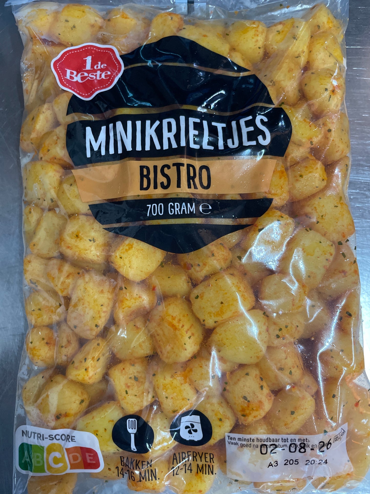 Aardappels, Mini Krieltjes, voorgekookt, gekruid, 4 X ca. 500g per verpakking totaal 🟰 2kilo