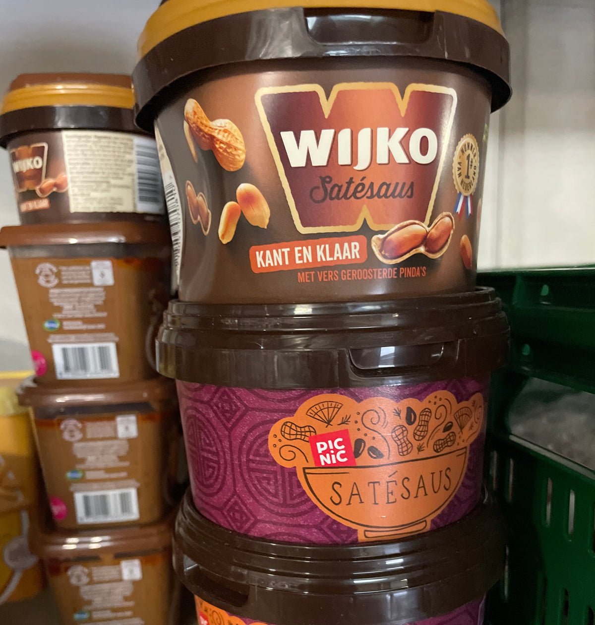 K29P02 Saté saus ~500g, diverse merken
