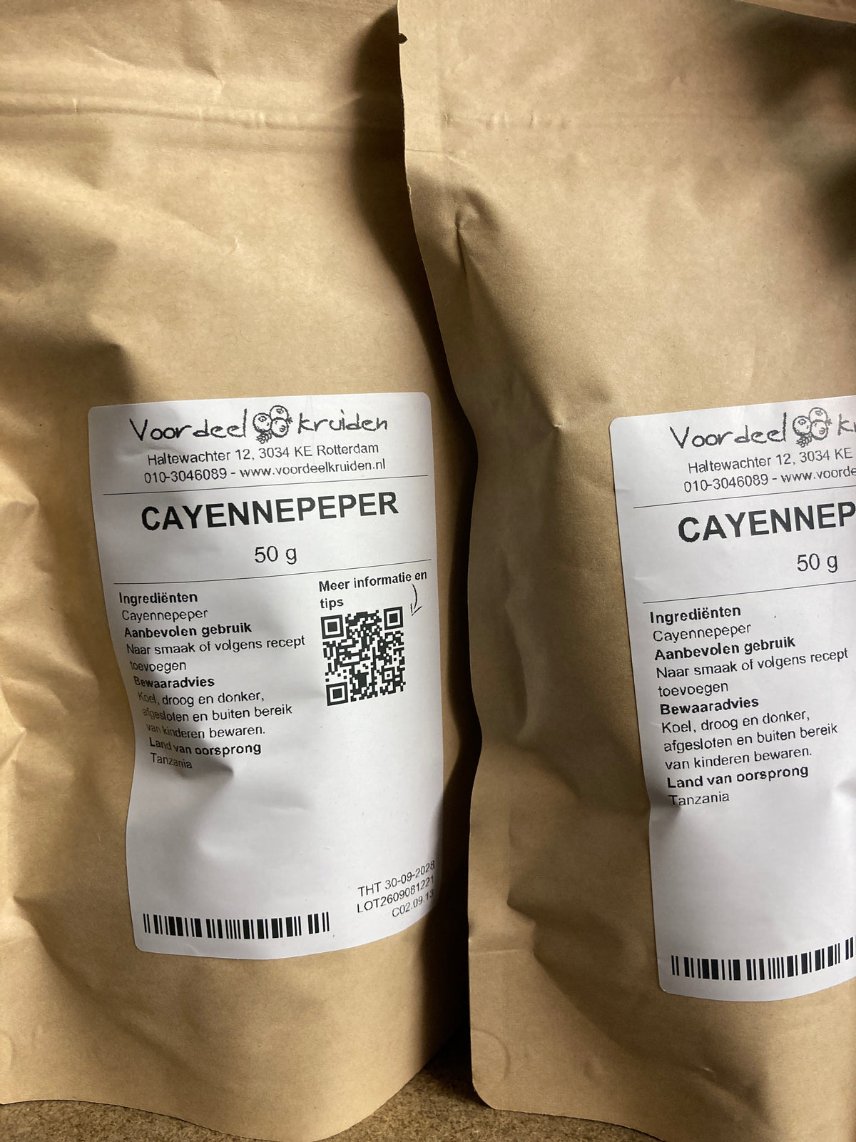 K33P03 Cayenne peper (per 50g)