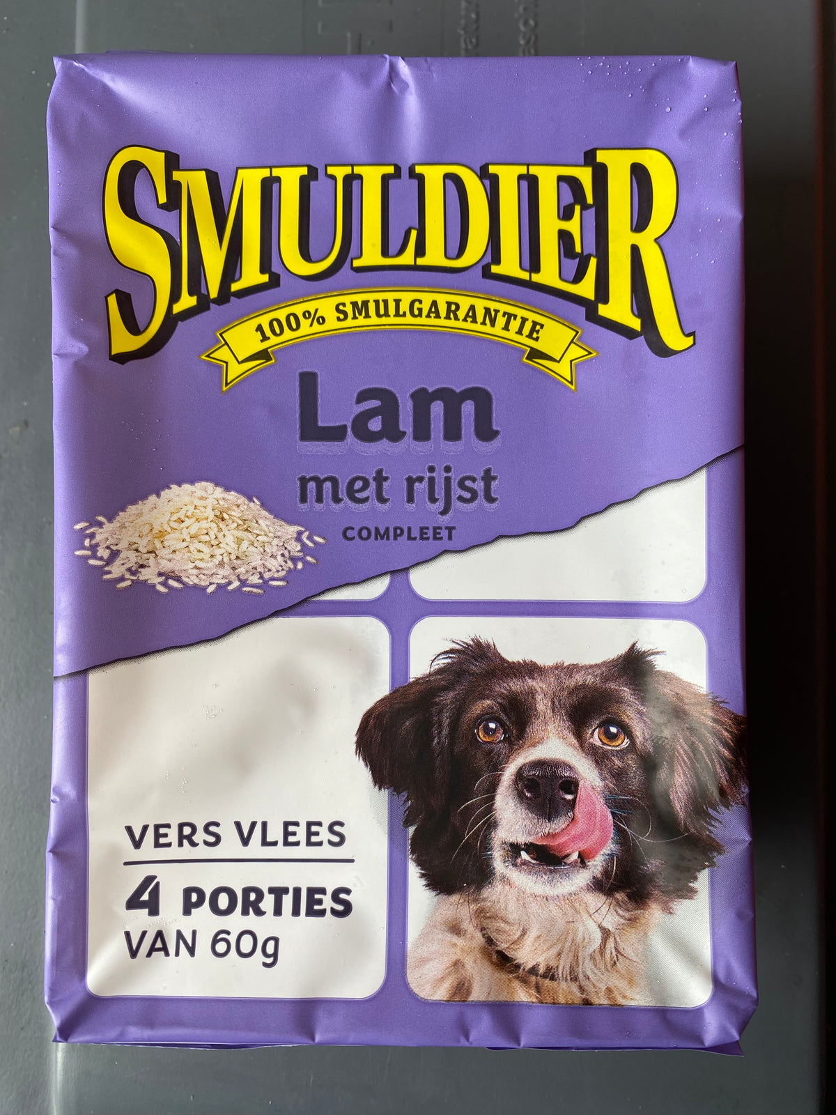 Dierenvoer, Lam/Rijst, Diepvries, per 12 verpakkingen (met elk 4 porties a 60g)