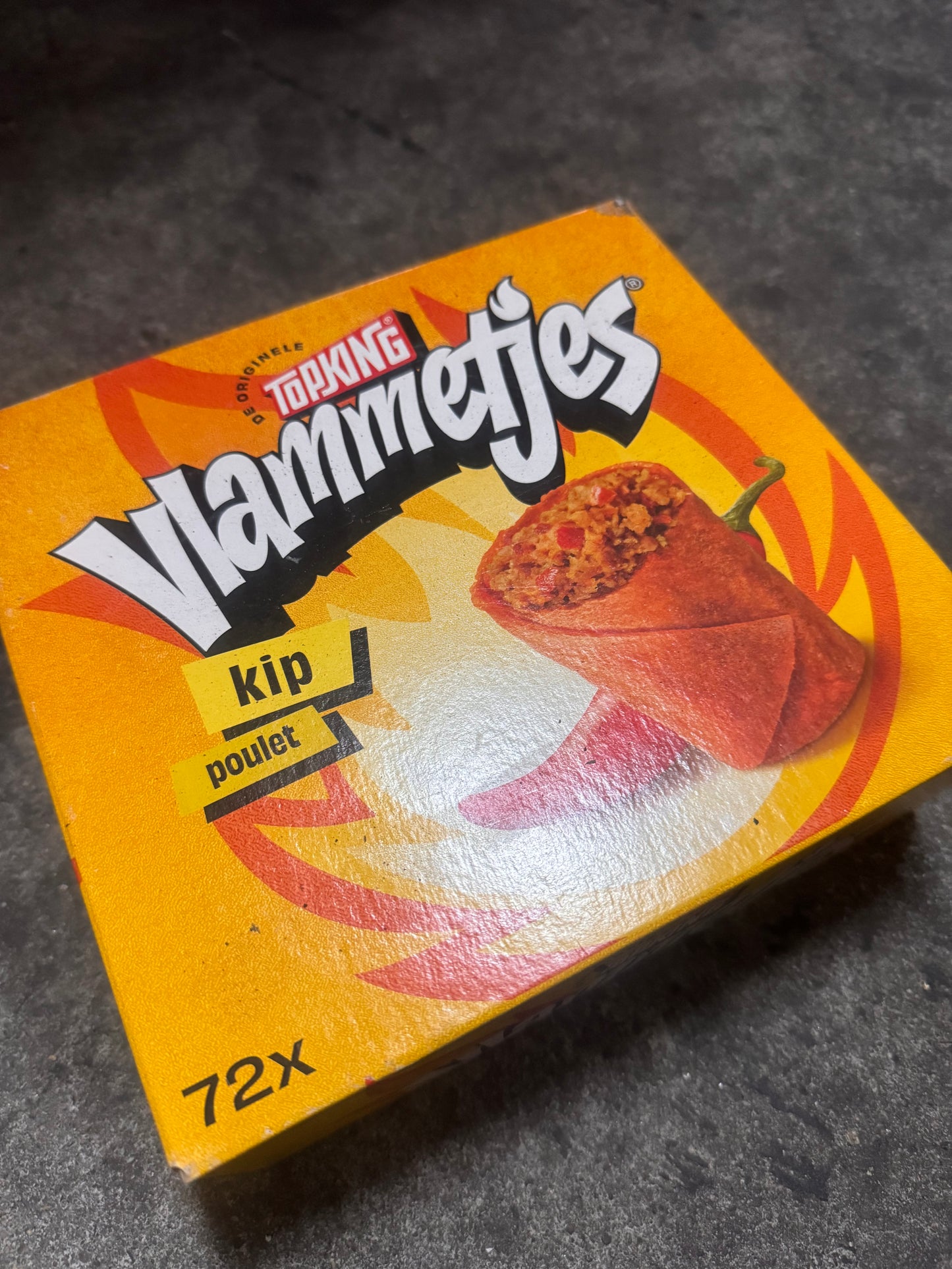 vlammetjes kip