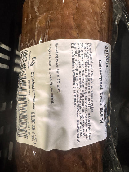 gehaktpaal minced meat baked pork tht 030626