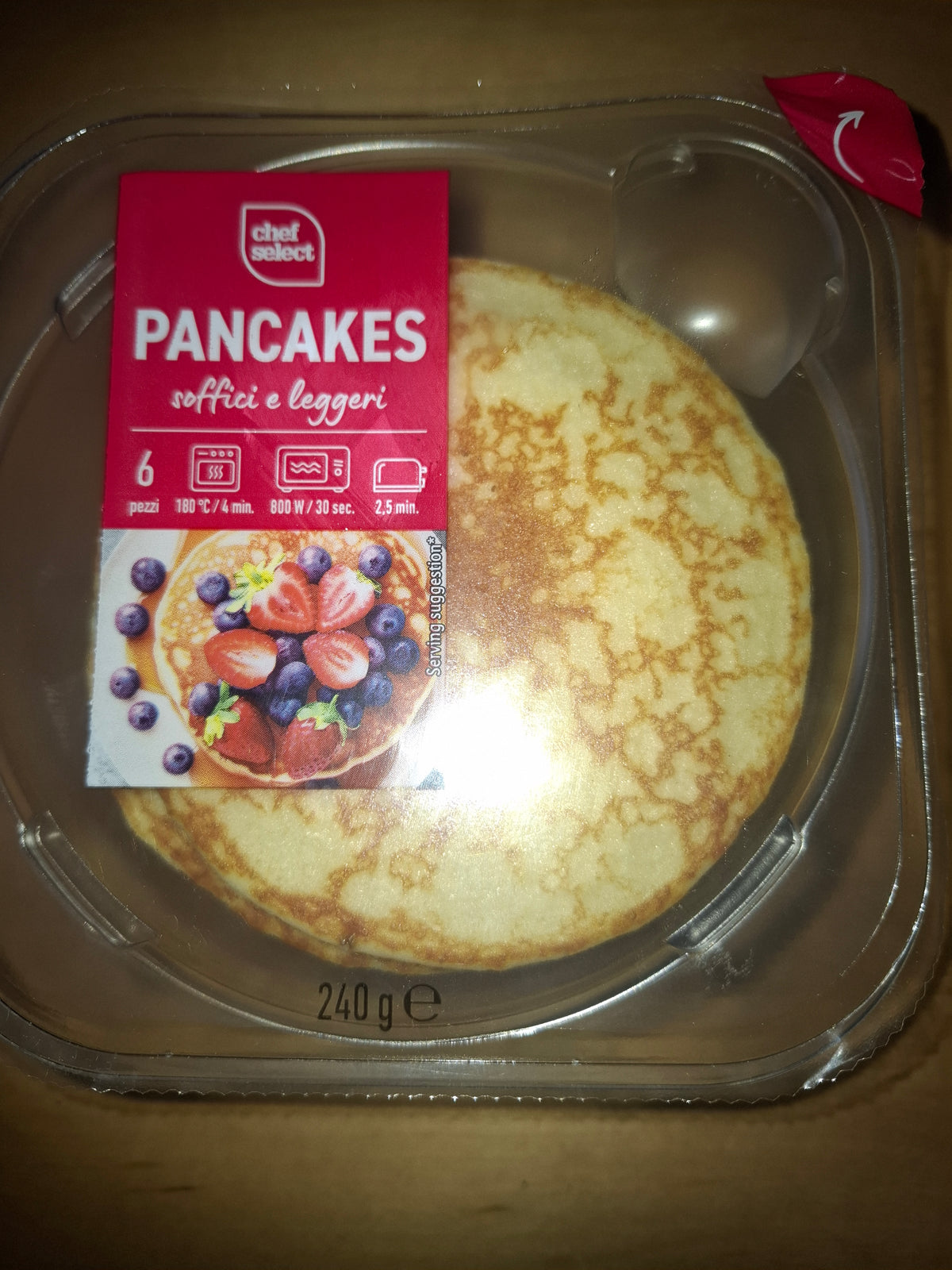 Pancakes, per 3 verpakkingen a 240g ( totaal circa 720 g )